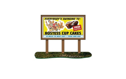 Cartelera clásica Metal Works N Hostess Cup Cakes Roadside montada cada 21001 | Zustand: New