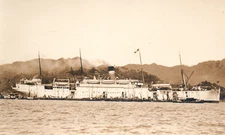 RPPC USS Sheridan Transport Ship Real Photo Postcard