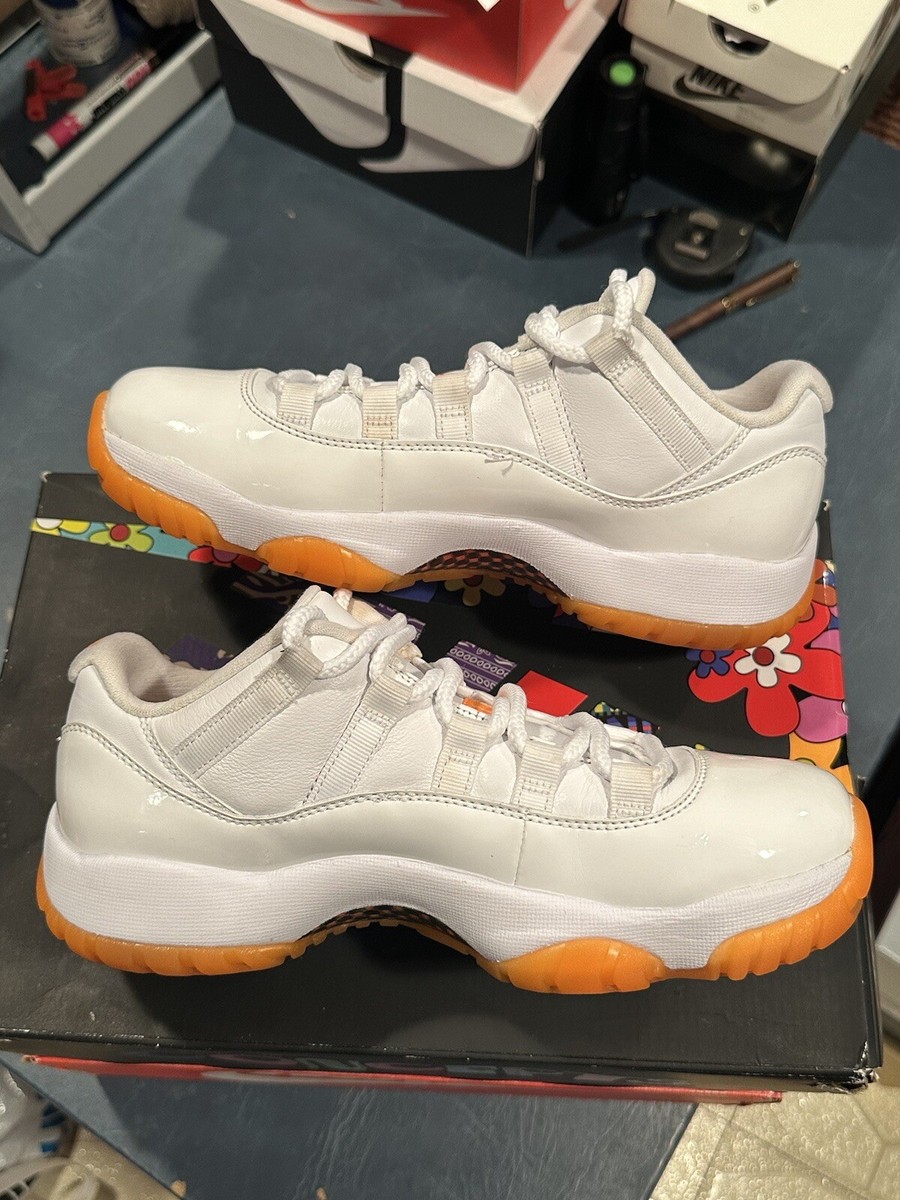Size 8W - Women's Air Jordan 11 Retro Low White Bright Size 8W - Women's Air Jordan 11 Retro Low White Bright