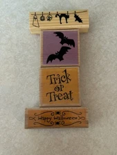 Studio g recollections stamps lot of 4 Halloween themed stamps