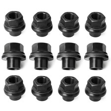 12 Pack 33mm M22x1.5 x 19mm Wheel Nuts Sleeve Nuts M22-1.5x19mm Skirt Flange