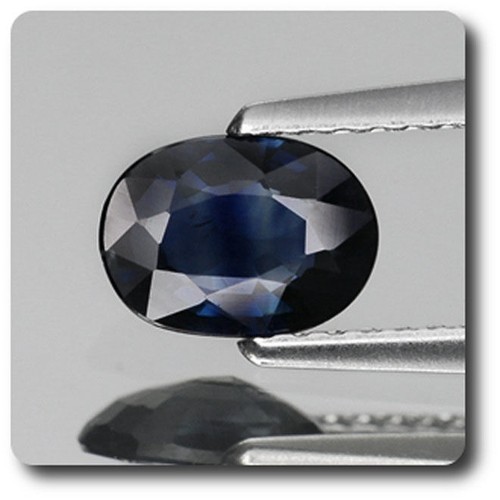 Saphir Naturel Bleu Vert De Thaïlande 5.8 X 3.7 Mm 0.63 Ct - Neuf