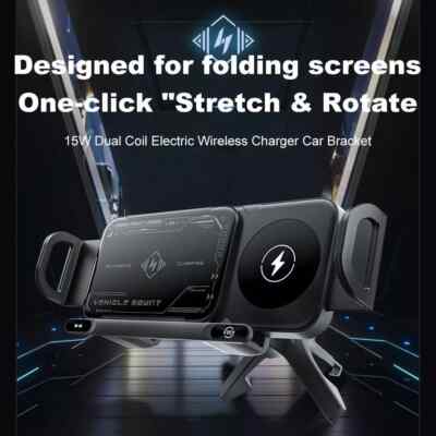 High Intelligent Mobile Phone/Pad Holder, 2 in 1 Auto Rotating Phone Holder