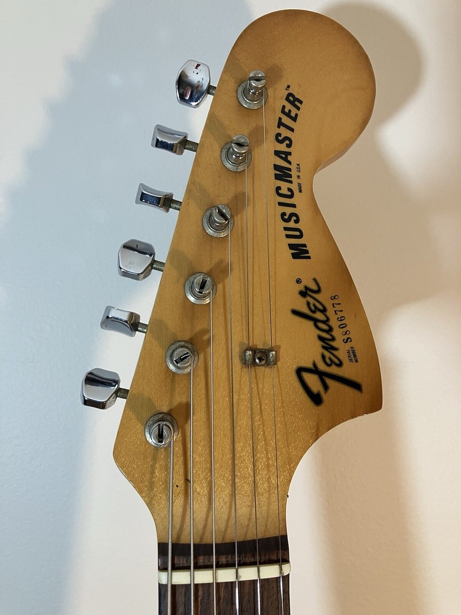 Vintage 1978 Fender Musicmaster USA Made Olympic White Guitar W