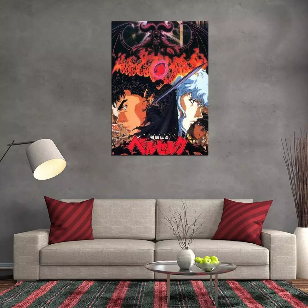 142950 Berserk Manga Kentaro Miura Japanes Anim Pop Wall Print Poster