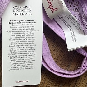 Triumph Smart Deco Bustier Bralette Lace Lingerie, size 1, pink, UK 8-14