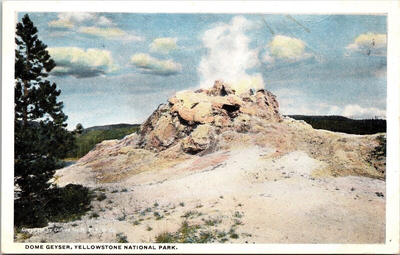 #ad Dome Geyser Yellowstone National Park WB Postcard UNP Unused VTG Vintage $4.49