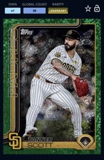 Topps Bunt 25 Digital Card Legendary Tanner Scott 99cc Green Holo