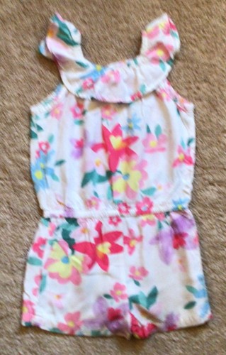 LOT OF 3 1-PIECE SLEEVELESS ROMPERS SZ. 5& 5T GAP & CARTERS - Picture 8 of 8