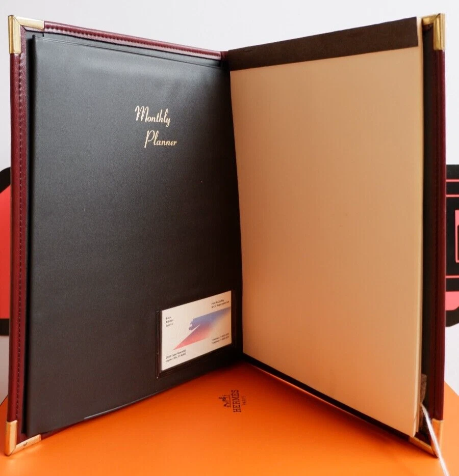 NUEVO Carpeta de cuero vintage Nike Employee Portfolio 1980 Playbook cinta azul Foto 3 de 4