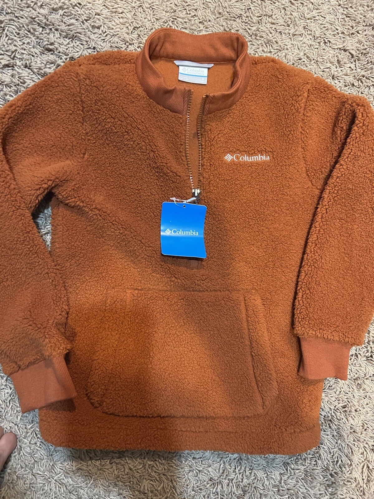 columbia half zip sherpa