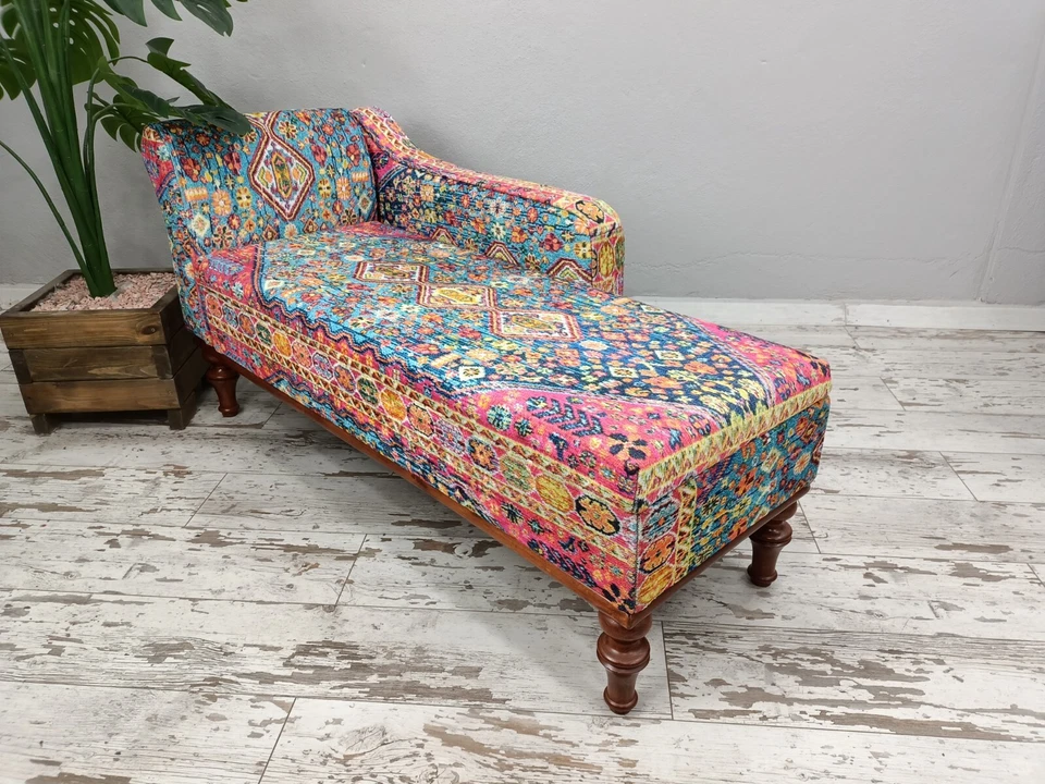 lounging chair, meditation sofa, sleeper sofa, chaise lounge sofa, bohemian sofa - Image 4 of 4