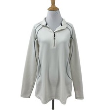 Sunice Jacket Womens L Large Oyster SuperliteFX Thermal Quarter Zip Millwood