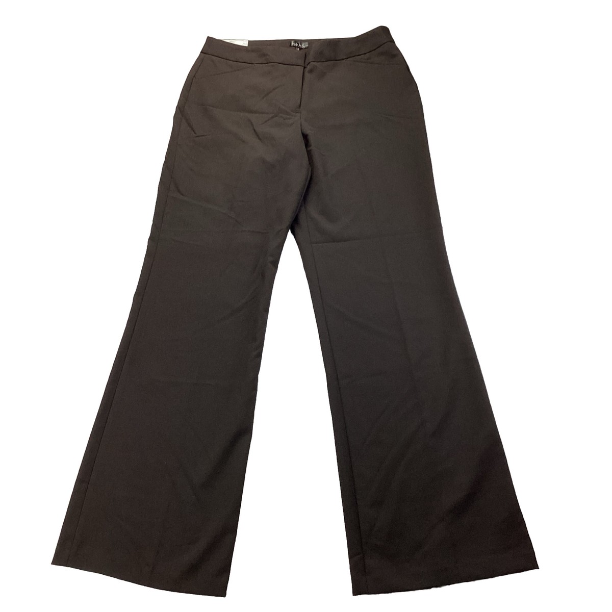 Nicole Miller Wide Leg Women's Dress Pants Size 6 Brown Mid
