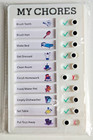 My Chores Chart Checklist, Memo Note Board with Slider, Plastic Portable Daily