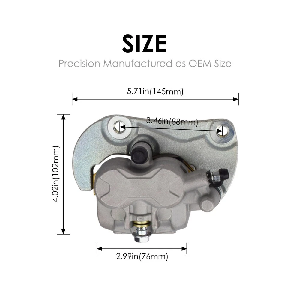 Par de pinzas de freno delanteras con pastillas para Can-Am Maverick 1000R Turbo Max 2014-2018 Foto 2 de 4
