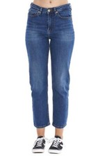 Ladies Ankle Grazer Mid Rise Straight Leg Stretch Denim Jeans SIZE 6, 10 & 18