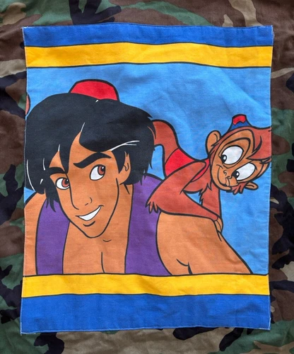 Men’s Camouflage Disney Aladdin Custom Jacket Size Large Regular Army Abu Monkey image 3