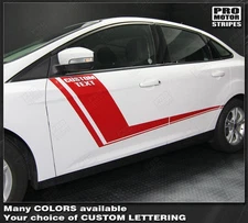 Ford Focus Hockey Style Side Accent Stripes Decals 2011 2012 2013 2014 Pro Motor