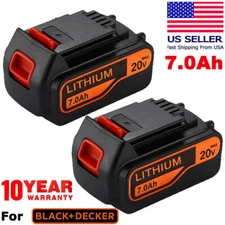 2X 20V 7.0Ah For Black and Decker 20 Volt Lithium Battery LBXR20 LST220 LBX20 US