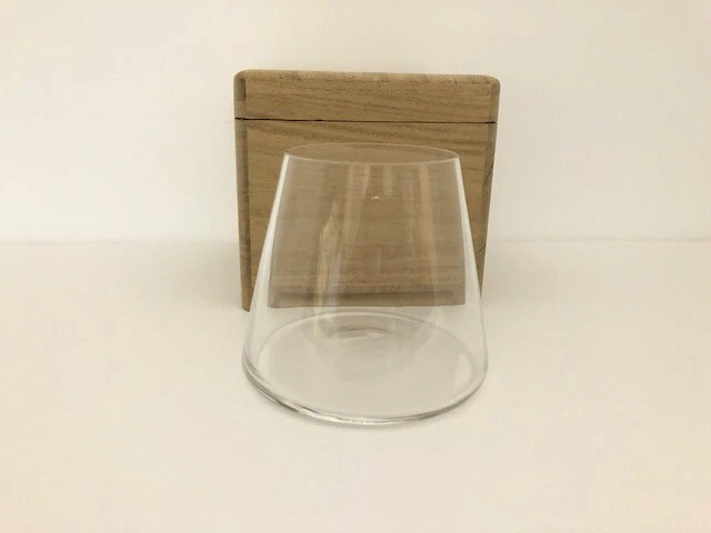 Rare style Japanese Crystal cup  Glass Fuji Mountain w/box Made in Japan - Image 2 of 4
