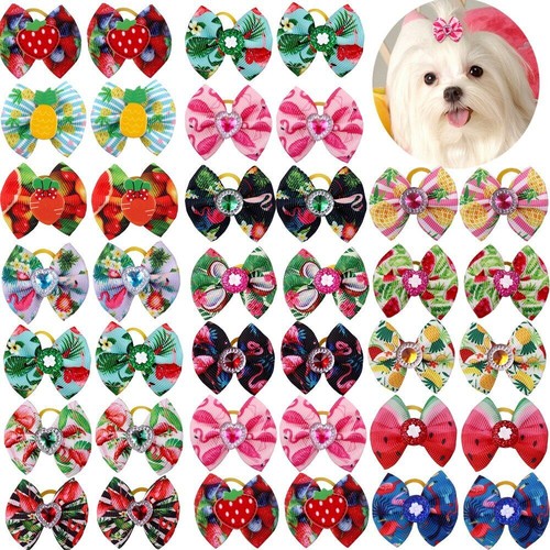 Hair Bowties Ribbons Summer Style Pets Grooming Supplies Neckties Accessories - Picture 11 of 24