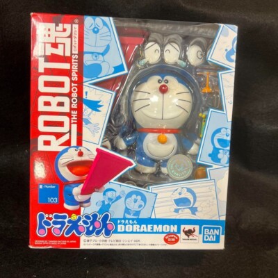 Bandai The Robot Spirits Doraemon Action Figure R Number 103 with box From JAPAN