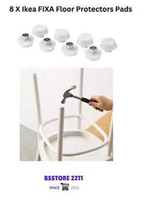 8 CHAIR LEG CAP COVERS, PROTECTORS FLOOR FURNITURE TABLE FEET PADS IKEA TRIXIG