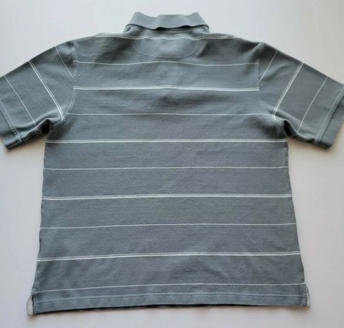 Columbia Sportswear Herren Polo Kurzarm blau weiß gestreift 100% Baumwolle M - Bild 2 von 9