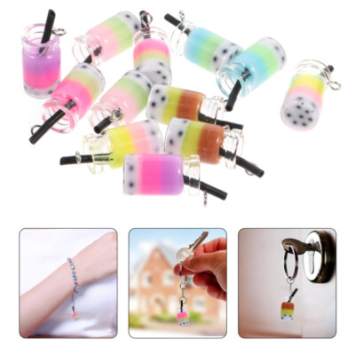 176-teiliges Bastelset Für Mini-Becher Schlüsselanhänger - Mit Bubble Tea Anhängern