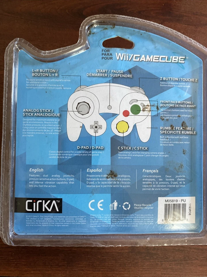 Nintendo Wii/ GameCube Wired Controller (Purple) - CirKa - Image 2 of 2