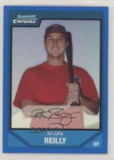 2007 Bowman Chrome Prospects Blue Refractor 47/150 Patrick Reilly #BC199 sh7