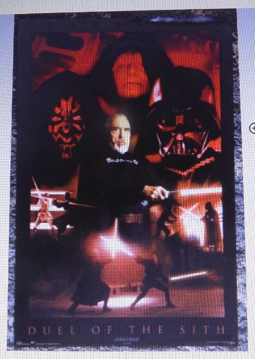 STAR WARS Poster  -Darkside - Duel of the Sith  SEALED (22 1/2" x 33 1/2")  2002