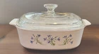 Vintage CorningWare Blue Dusk Casserole Dish By Pyrex A-2-B With Glass Lid