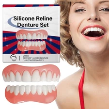 Silicone Reline Denture Set, Denture Silicone Reline Kit for Dentures, Soft Dent