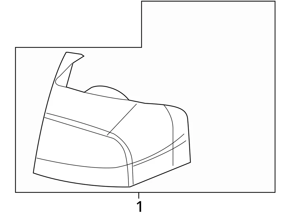 SE ADAPTA A LINCOLN MKX 2007-2010 LÁMPARA ASM - TRASERA 7A1Z13405B - NUEVO OEM 7A1Z13405B Foto 3 de 3