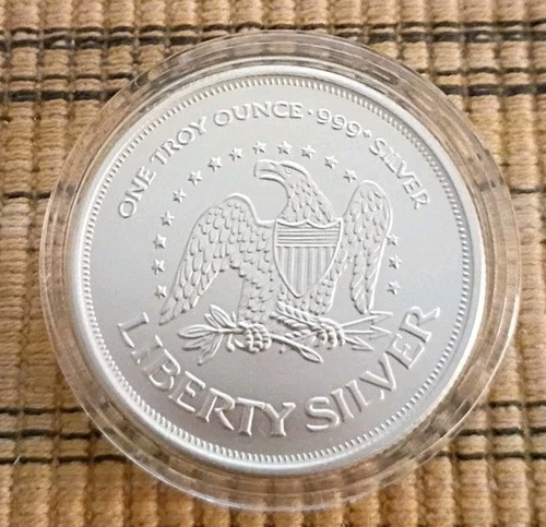 Amark Liberty 1 oz .999 Fine Silver Round