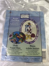 PLAID Gallery Glass Beveled Oval Styrene Blank