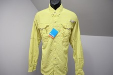 Columbia PFG Vented Fishing Shirt Green Performance Camp Hiking Mens Large NWT