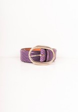 Andrea D?Amico Men Belt Python Leather Size 95-110, Large