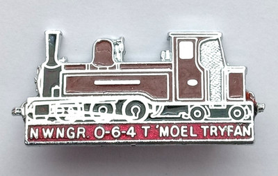 Steam Train Railway Moel Tryfan Enamel Pin Badge.    PB6-1107