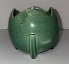 Nelson McCoy Pottery ART DECO Green VASE Vintage 1930-40s 4" Tulip Ball Planter