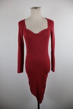 GUESS VESTITO ABITO DONNA TG. S WOMAN CASUAL VINTAGE DRESS ROSSO NYLON
