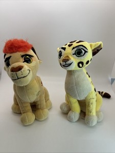 TY Sparkle - Set Of 2 KION & FULI The Lion Guard Plush Stained Used