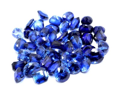100 Ct Certified Natural Ceylon Blue Sapphire Mix Cut Loose Gemstone Lot