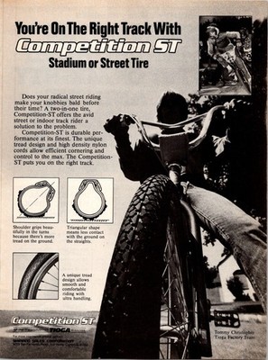 1983   Tommy Christopher for TIOGA Factory Team  Print Ad   1980s BMX FA.15
