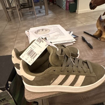 adidas Campus 00s J Unisex Kids Green/White Low Top Lace-Up Sneakers 5.5 JR6172