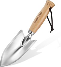 WORKPRO 11" Garden Hand Trowel, Heavy Duty Polished Stainless Steel Garden Shove