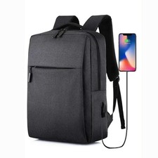 16" Laptop Backpack USB Charging Business School Travel Work Rucksack Bag