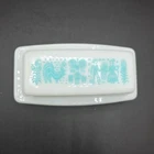 Vintage Pyrex Butter Dish Amish Butter Print Turquoise Great Condition